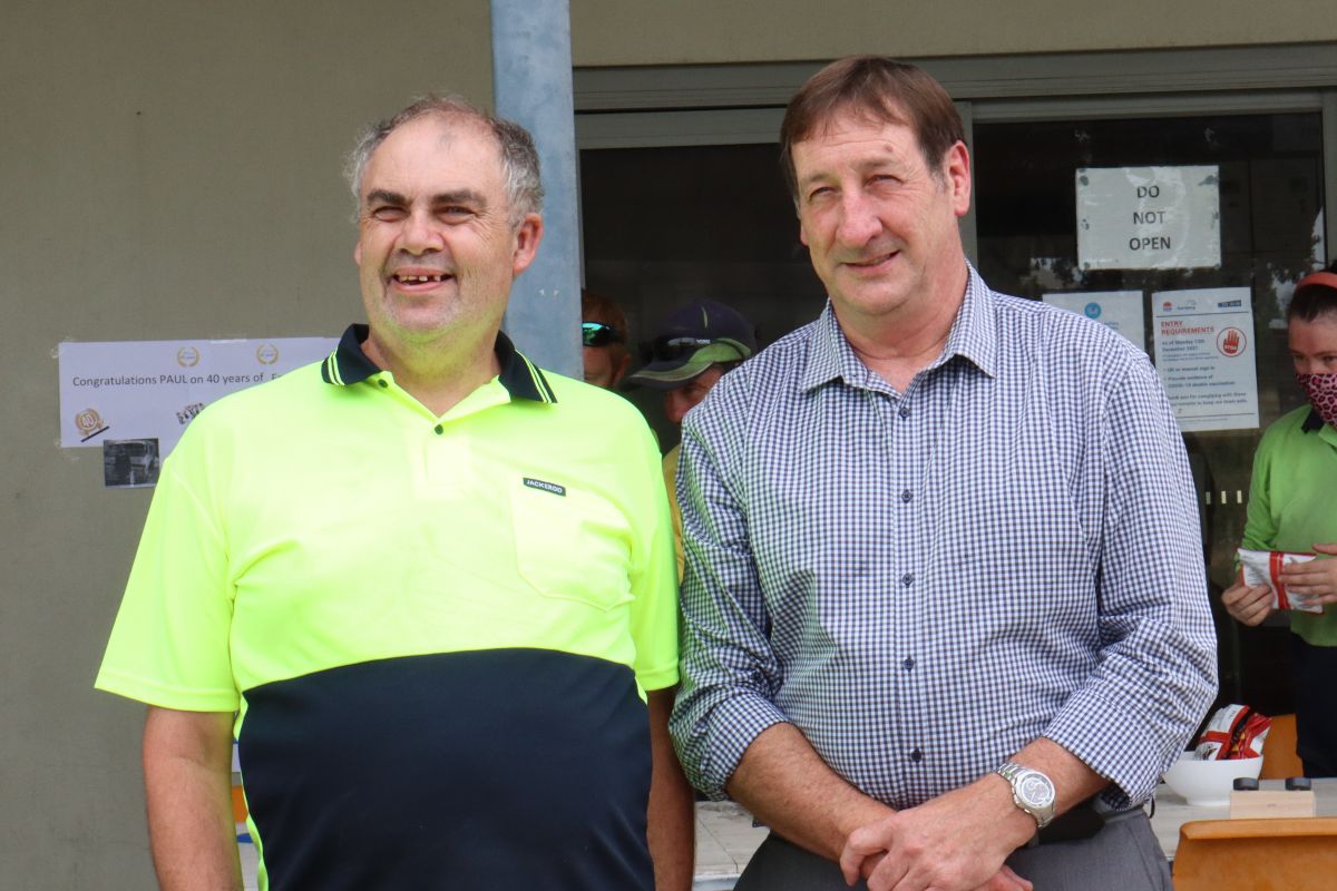 Paul recently celebrated his 40 years working for Kurrajong Commercial Enterprises!