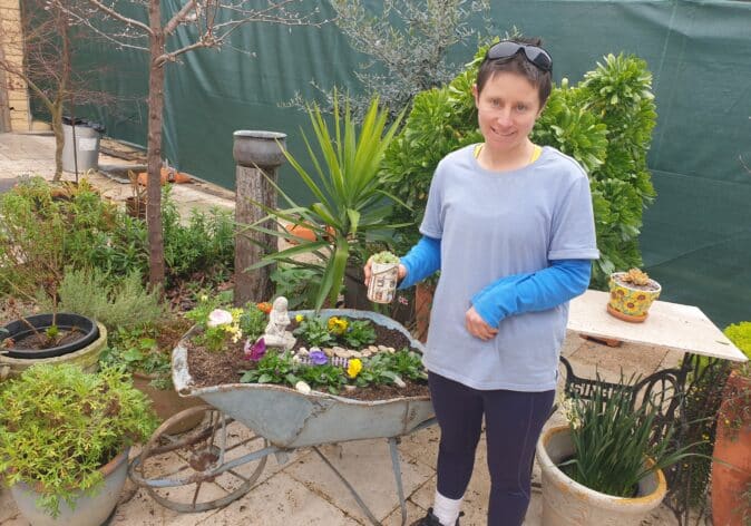 Lani’s volunteer placement at Garden Art Creations