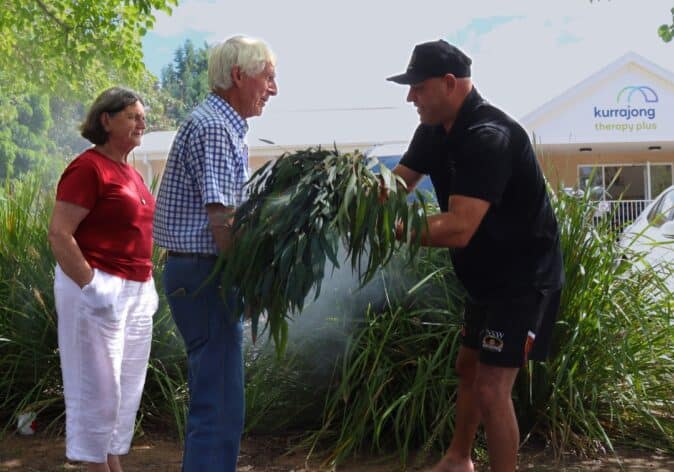 Kurrajong Therapy Plus recently hosted a Welcome/Acknowledge to Country and a Cultural smoking ceremony at their Tatton centre.