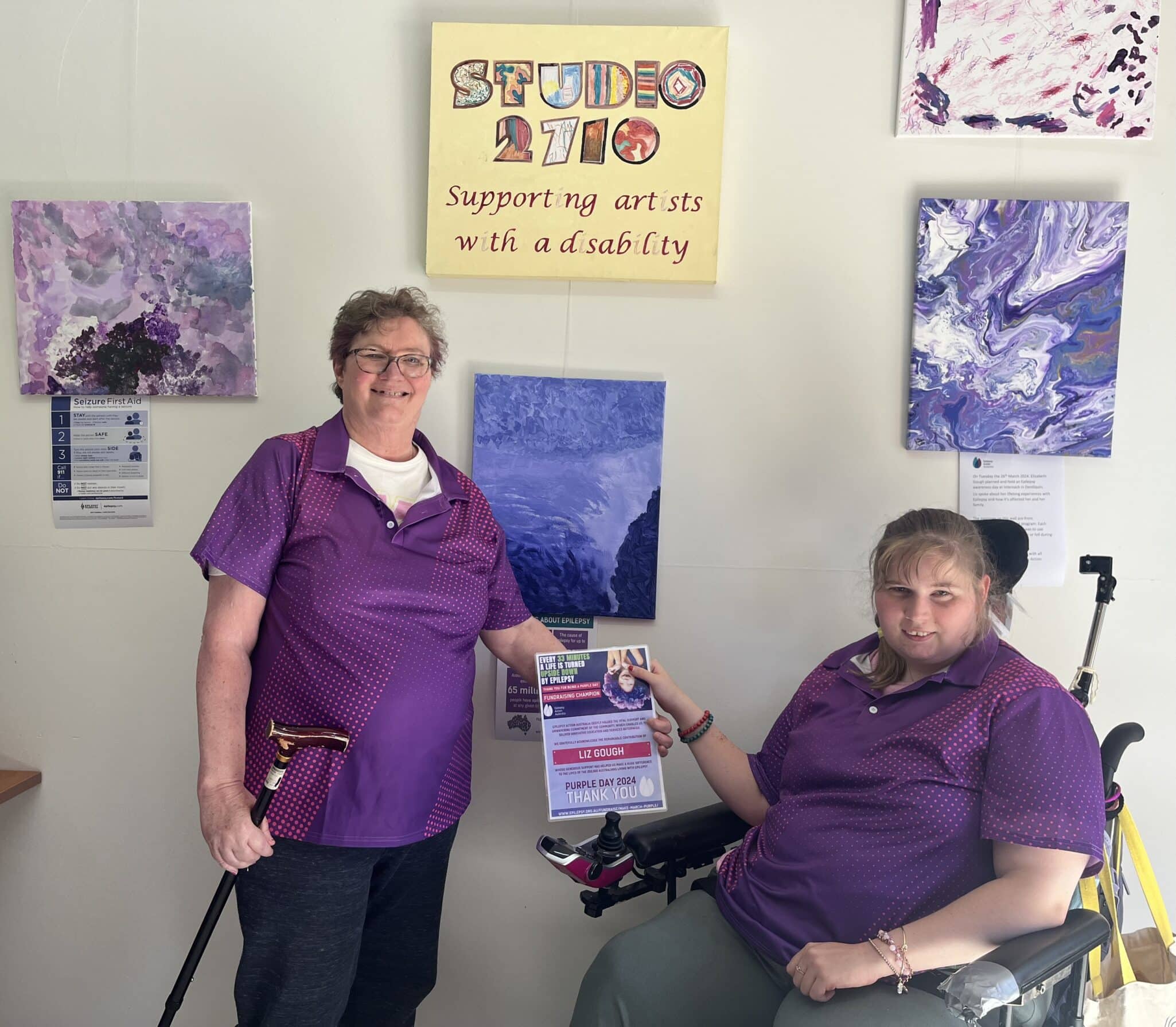 Art for Action: Kurrajong’s Epilepsy Awareness Day Strikes a Purple Pose!