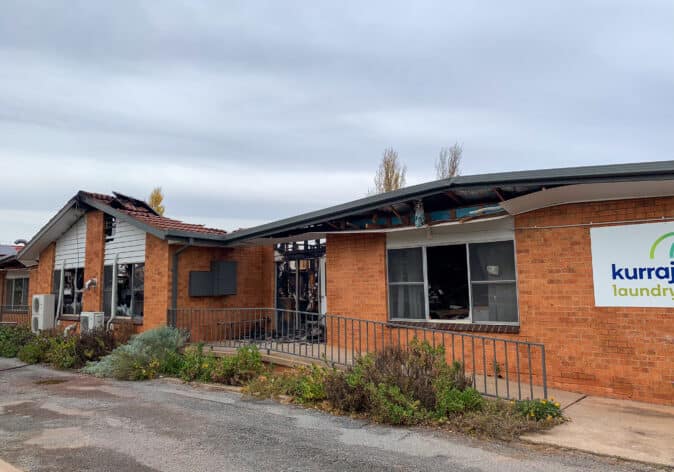 Kurrajong Narrandera Laundry Damaged by Fire